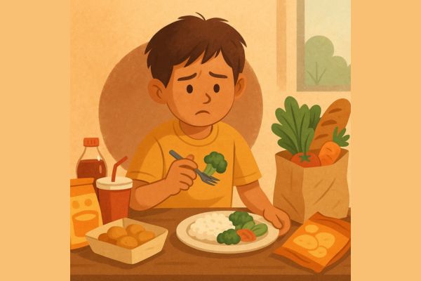 Bukan cuma kenyang, anak butuh gizi yang hidup. Kurangi makanan ultra-proses, kembali ke dapur dan bahan segar karena masa depan anak dimulai dari piringnya.