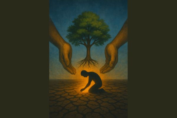 hubungan antara tanah, tanaman, makanan, dan manusia